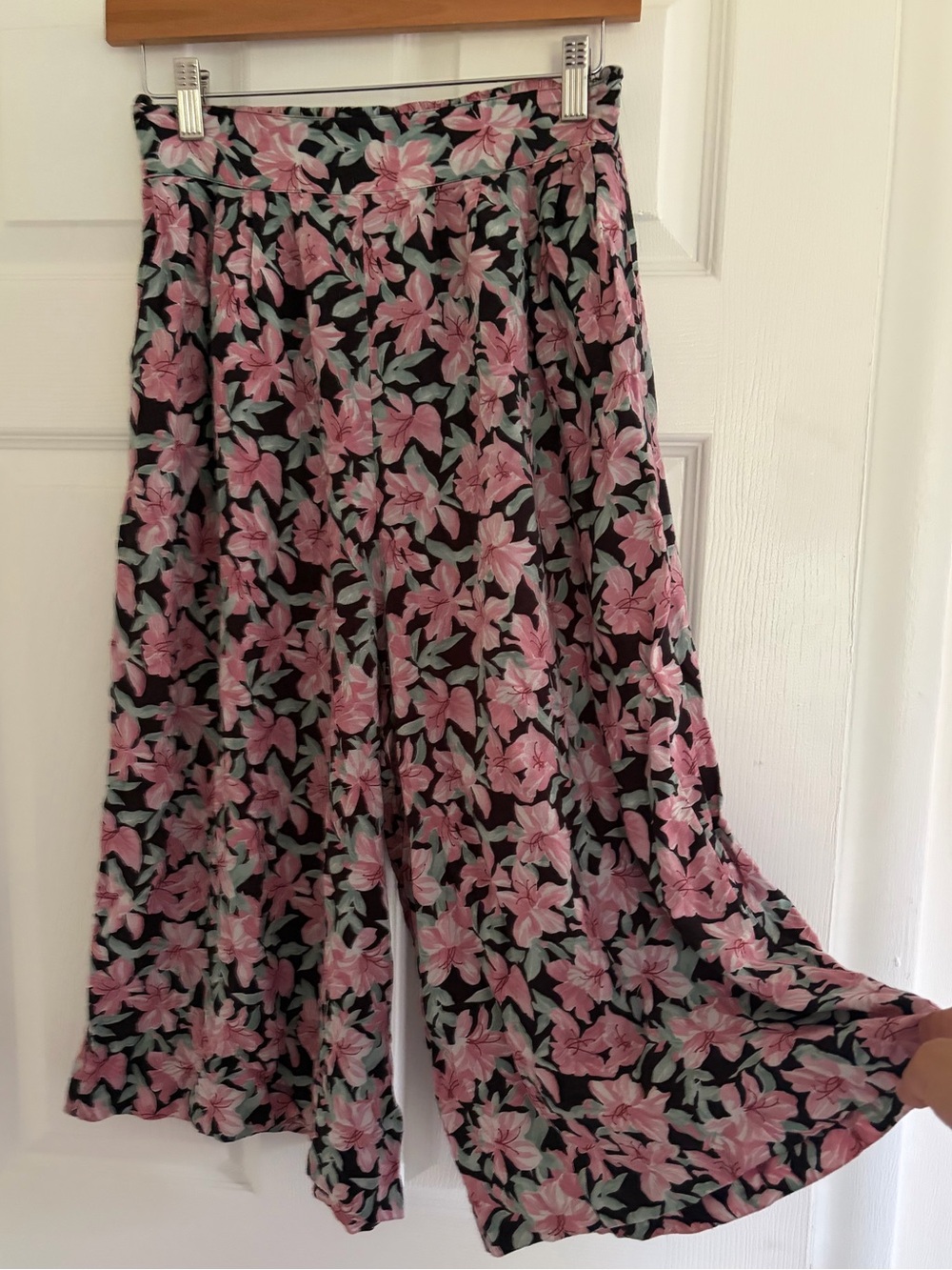 Vintage 80’s Gloria Lance Wide Leg Floral Pants